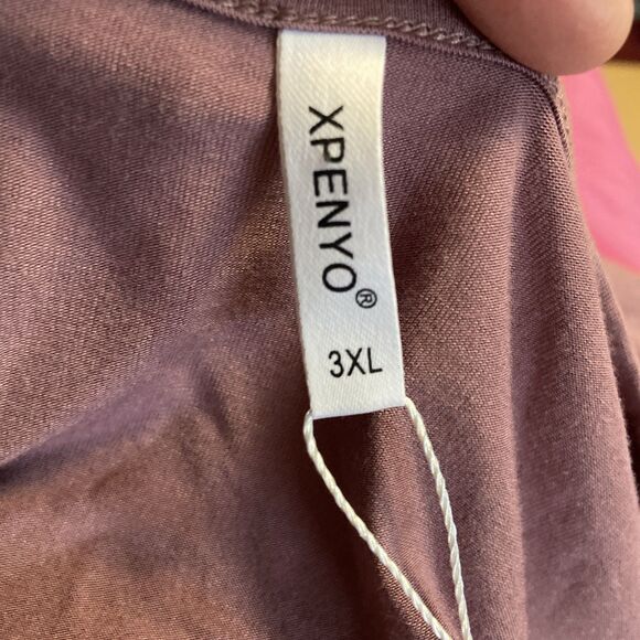 Maternity Womens 3X Empire MAXI Dress Mauve 3/4 Sleeve Spring Formal Casual NWT - Picture 6 of 12